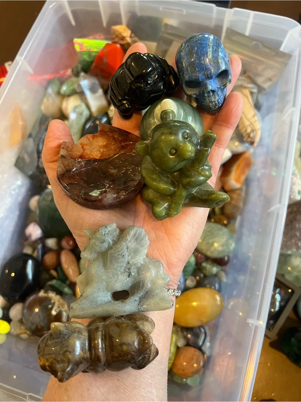 Huge Mystery Crystal Gemstone At Least 1Lb Scoop (usually it’s over)NWOT